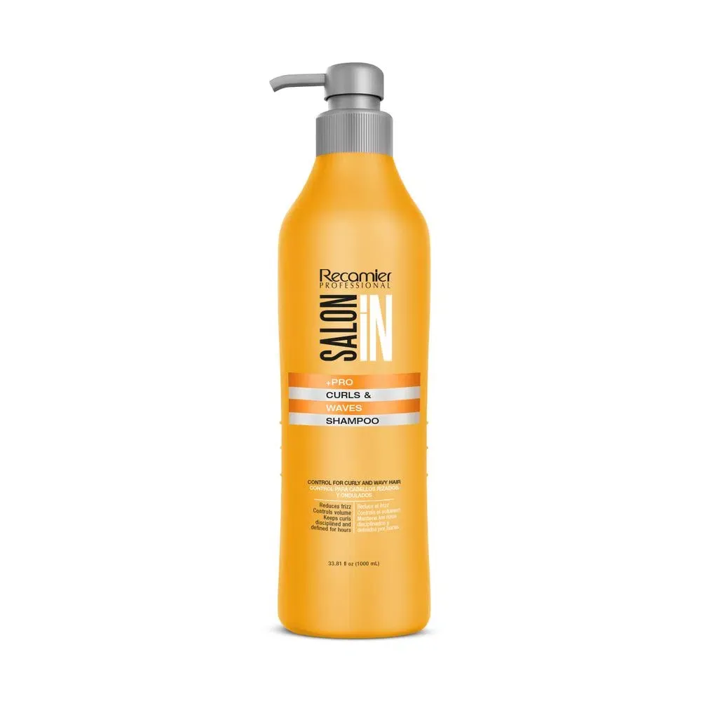 Shampoo Curls & Waves Salon In Recamier X1000 Ml Rizados Y Ondulados Sin Sal