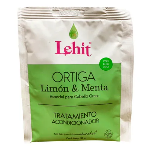 Tratamiento Acondicionador Ortiga Limon Menta & Aloe Vera - Sachet lehit 30gr