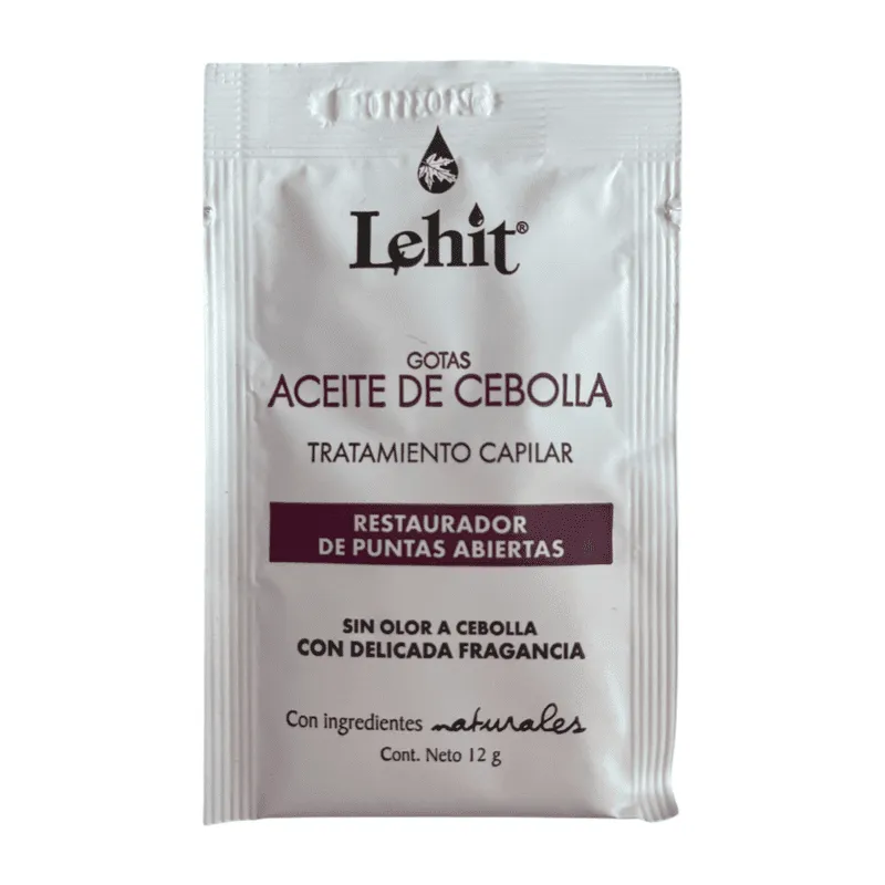 Tratamiento Capilar Oleo Esencial Gotas Aceite Con Cebolla - Sachet Lehit 12gr