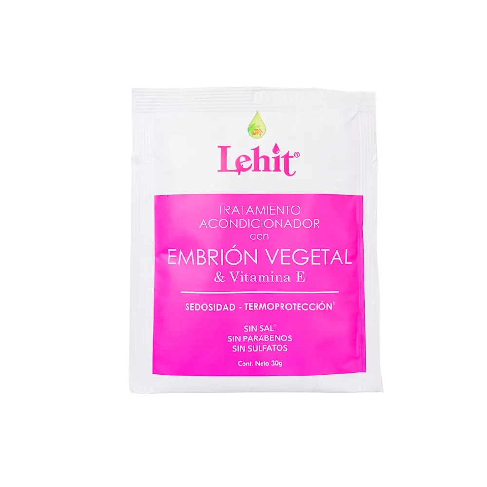 Tratamiento Acondicionador Embrión Vegetal & Vitamina E - Sachet Lehit 30gr