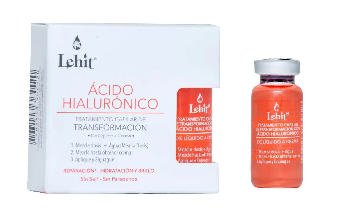 Tratamiento Capilar de Transformación De Liquido A Crema Acido Hialuronico X3 - Lehit