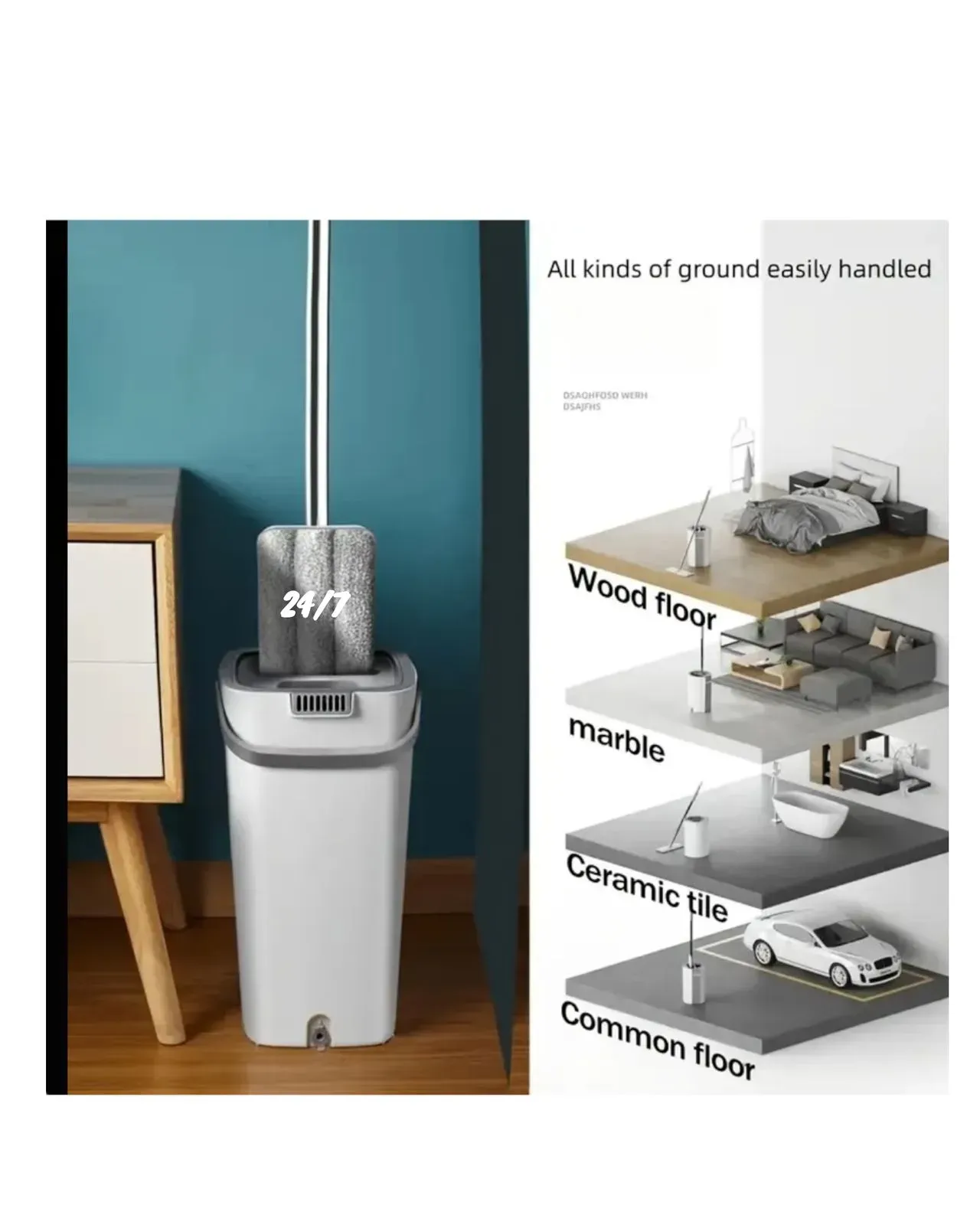 Trapero Autoescurridor Microfibra  Mop 360