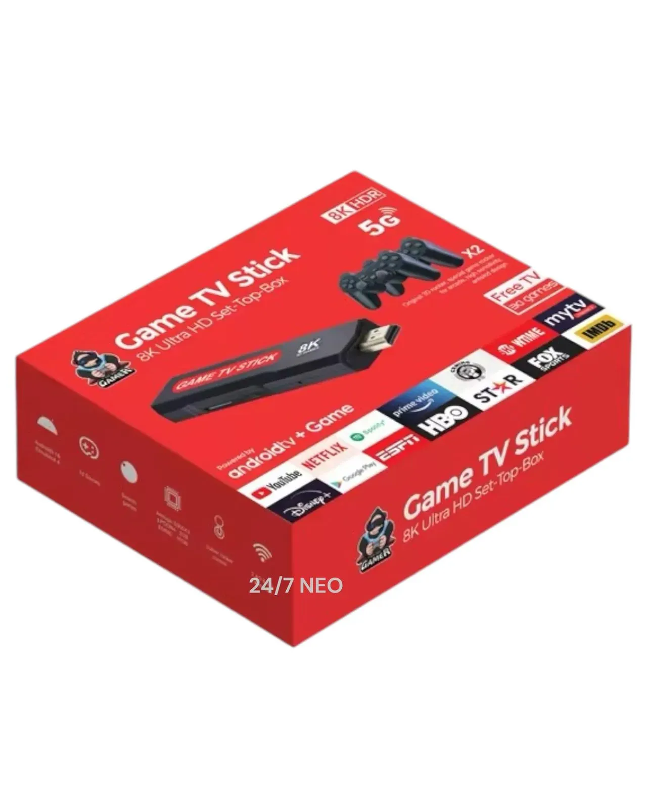 Consola De Video Juego Android Tv Game Stick Hdmi 8K 