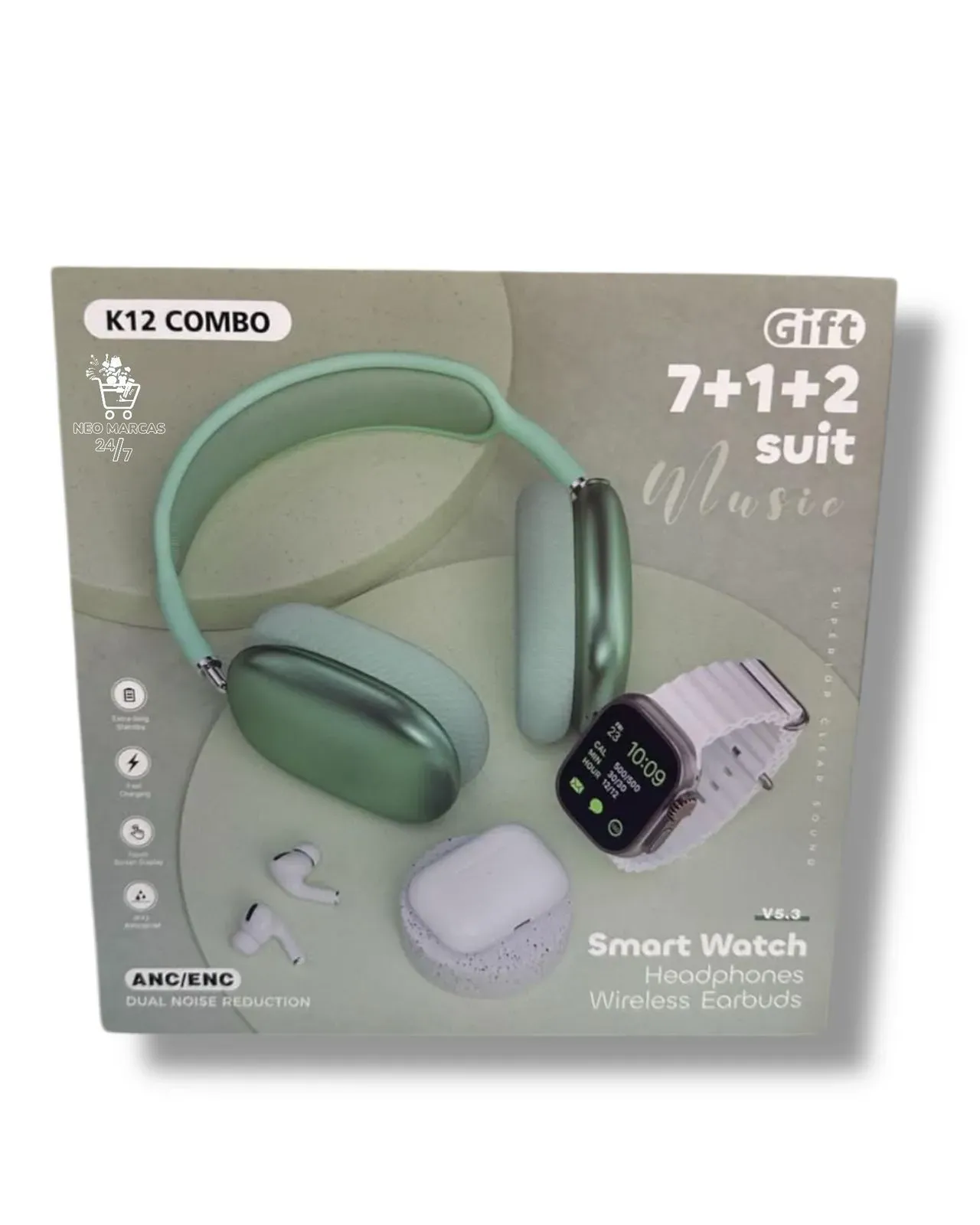  Combo Diadema Audífonos Buetooth Airpods Max 3 En 1 Model 2025