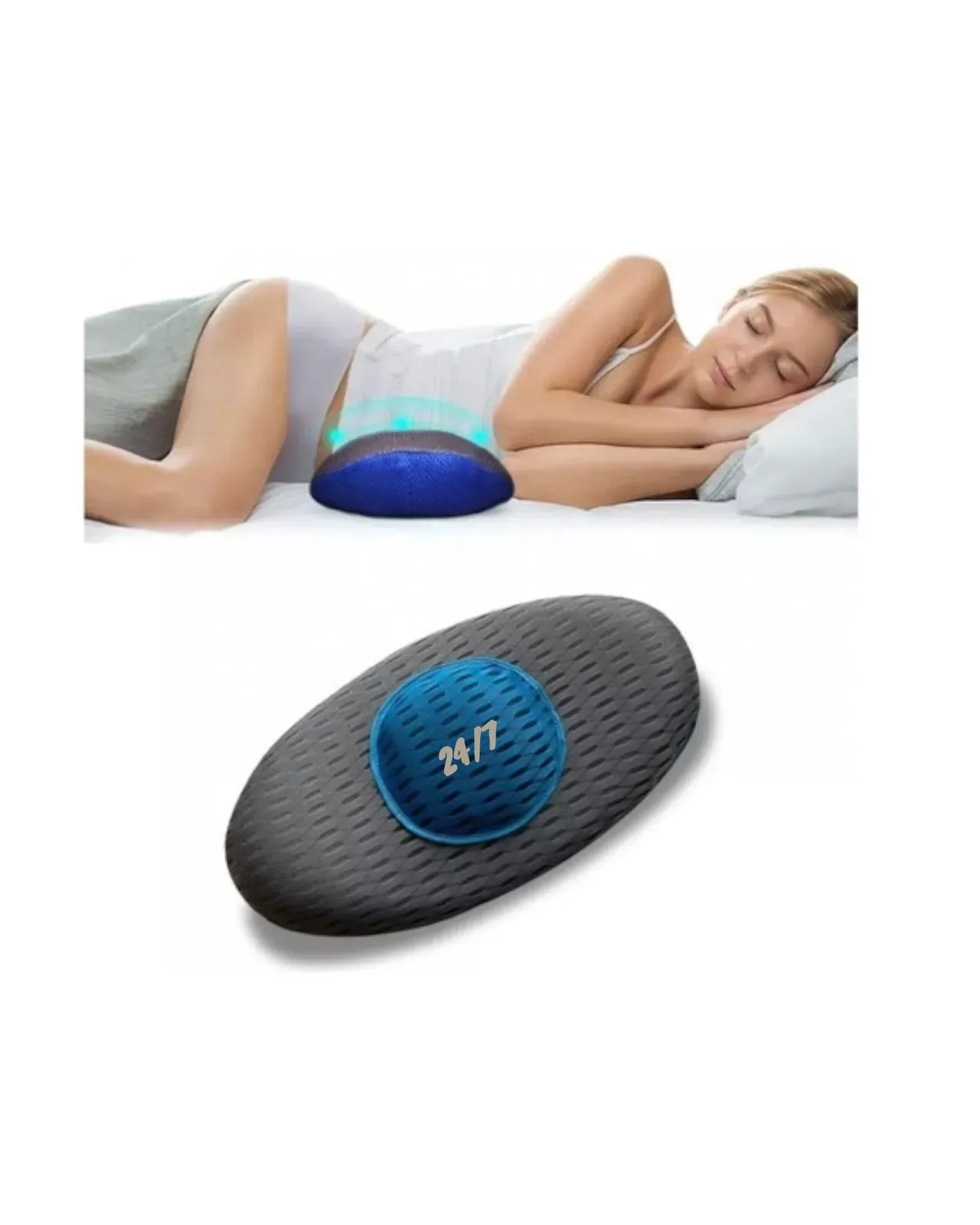 Almohada Ortopédica Ergonómica De Apoyo Lumbar Y Espalda