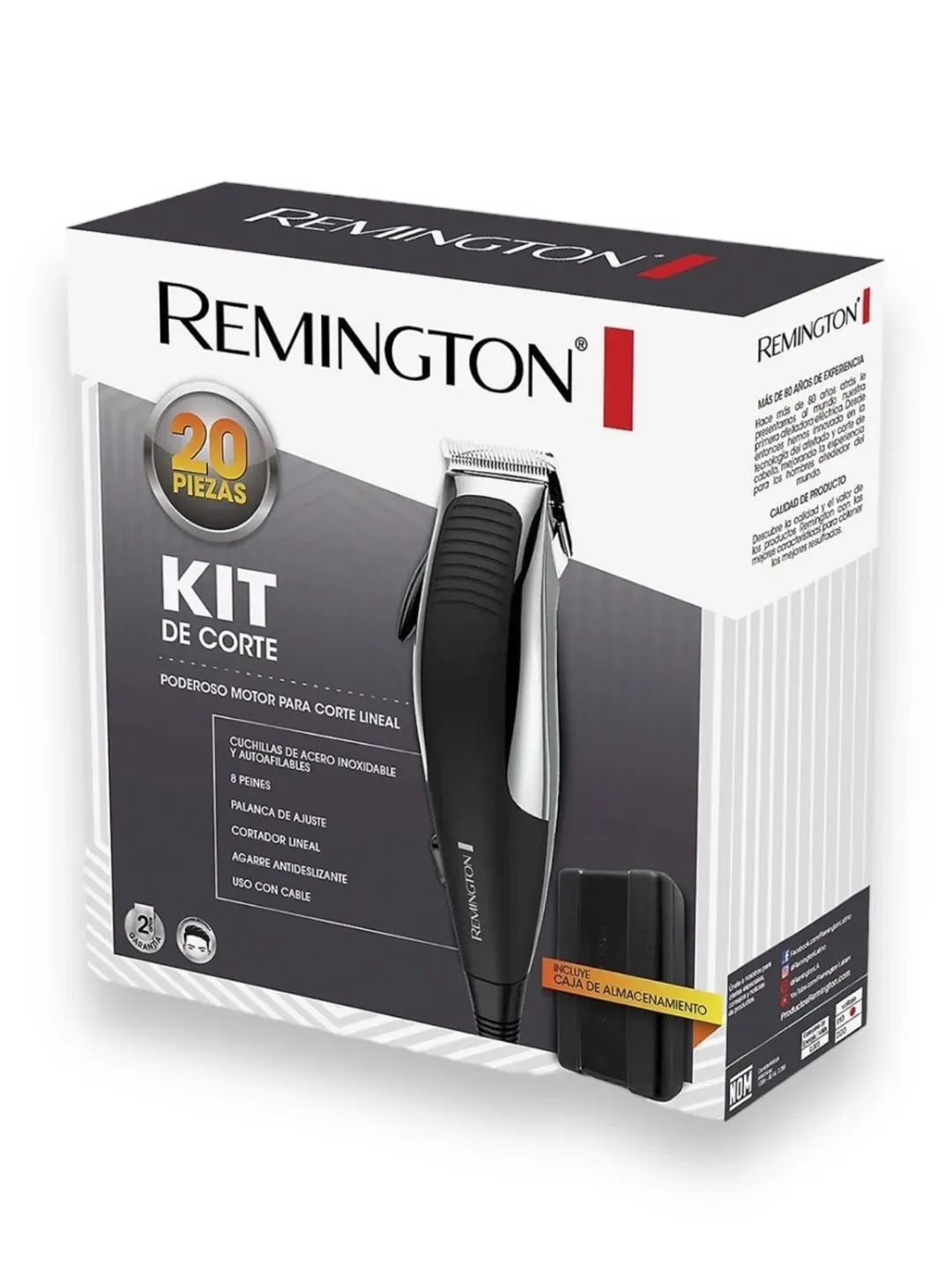 Kit Cortador De Cabello Remington 20 Piezas Hc1095wm