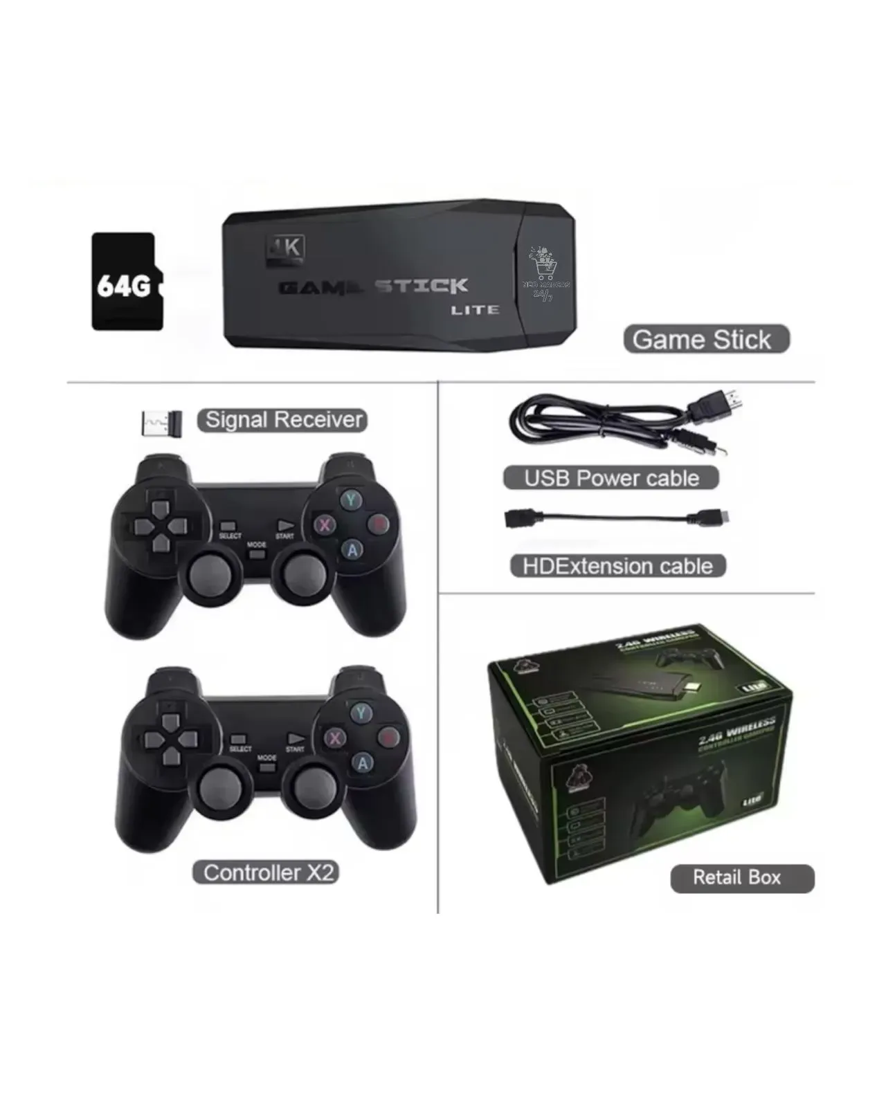 Consola De Video Juego Inalambrica HDMI 4K Game Stick Lite 