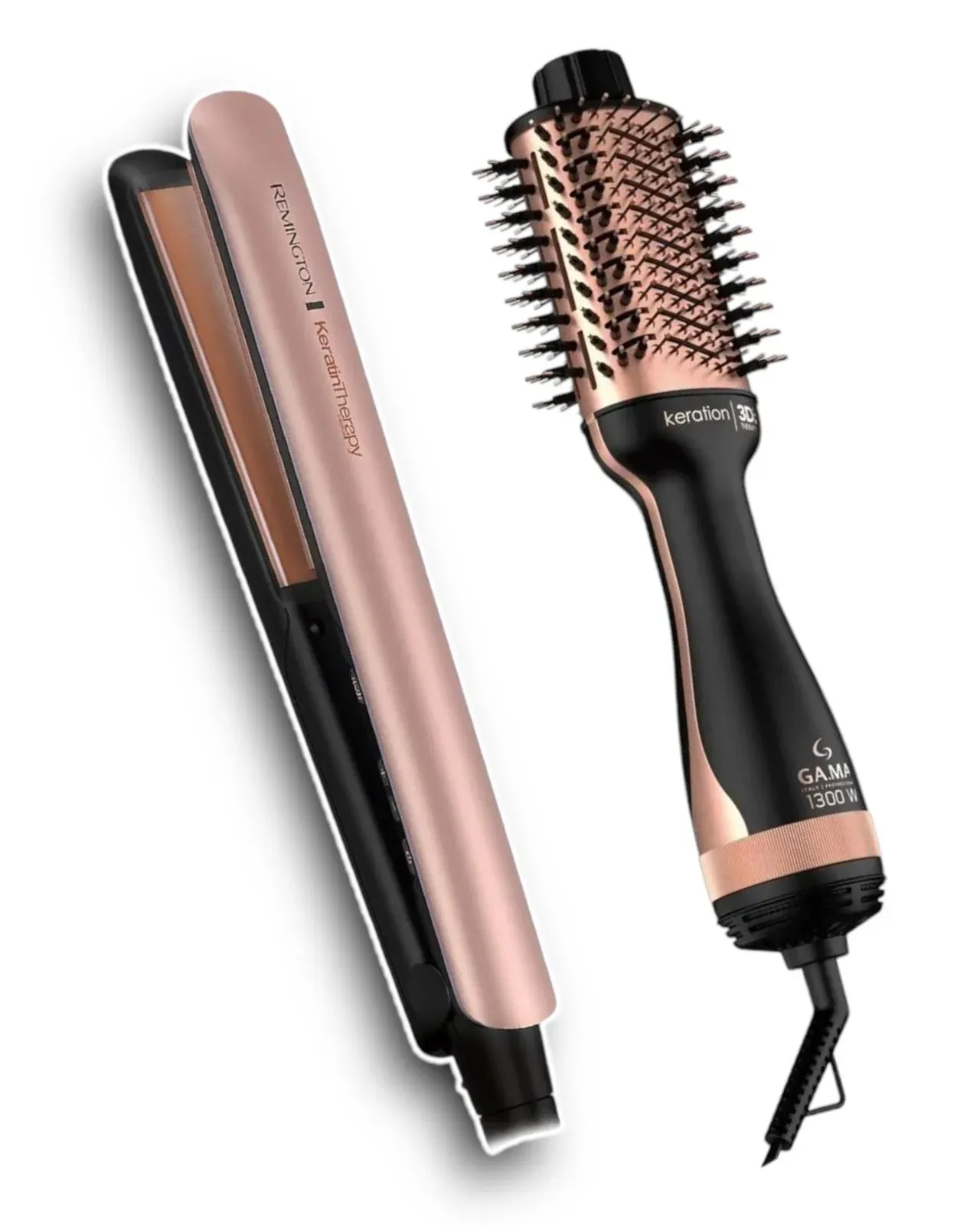 Secador One Step + Plancha Para Cabello Remington Keratina Y Aceite De Argan