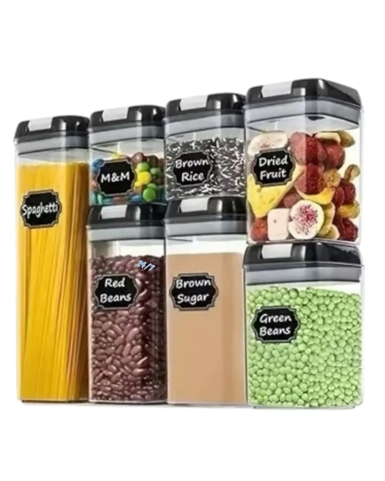 Set Organizador De Granos Para Cocina 7 Piezas