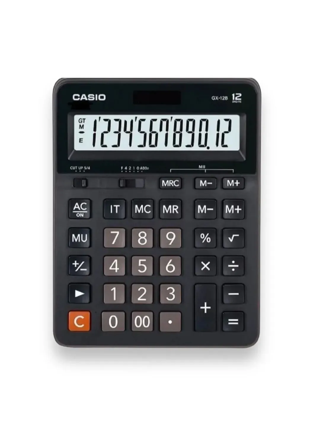 Calculadora De Escritorio Casio Gx-12b 12 Dígitos /3Gmarket Color Negro