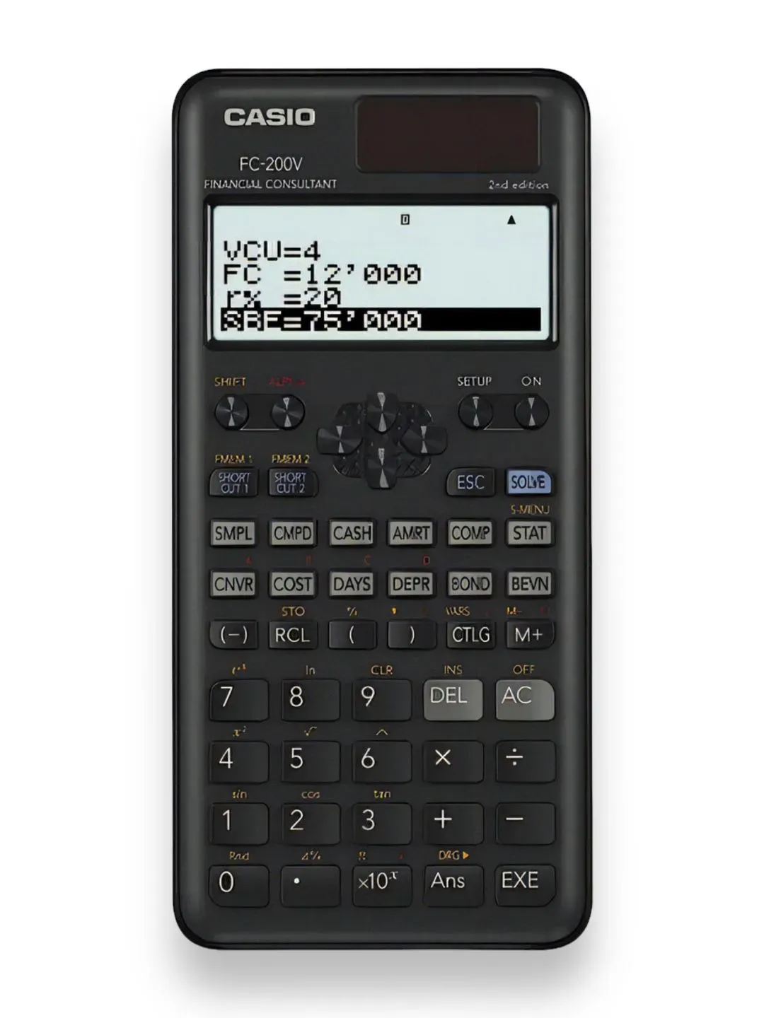 Calculadora Financiera Casio Fc-200v Original 