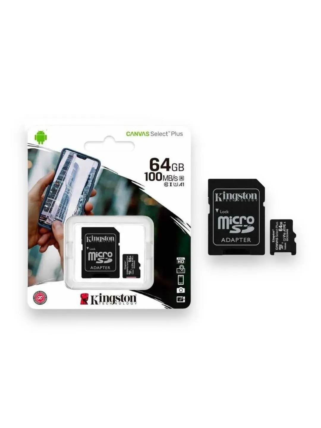 Memoria Micro Sd Kingston 64gb Canvas Select Plus Class10