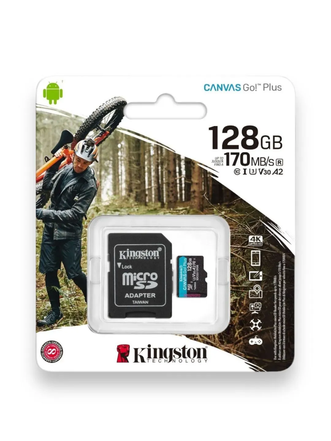 Memoria Micro Sd Kingston 128gb Canvas Select Plus Class10