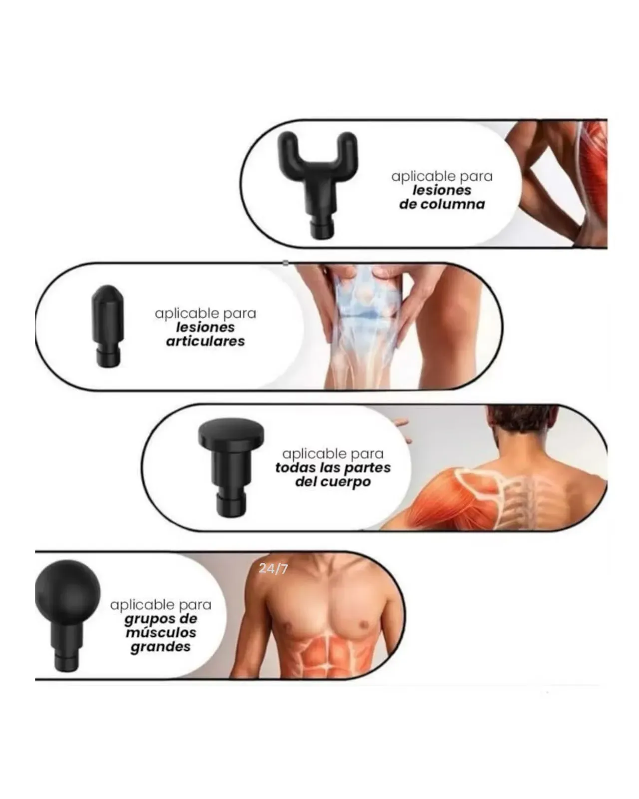 Masajeador Fascial Muscular Terapéutico Inalámbrico Gun Frio Y Calor Portatil 