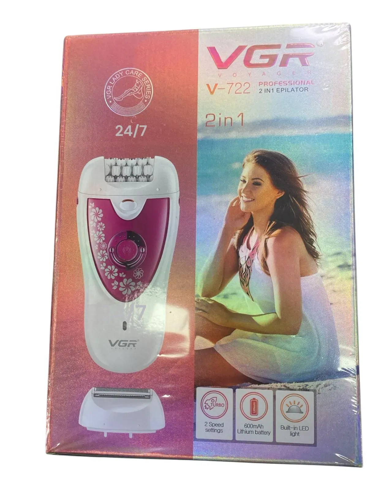 Maquina Electrica Depiladora Vgr-722 Cara Cuerpo y Cejas