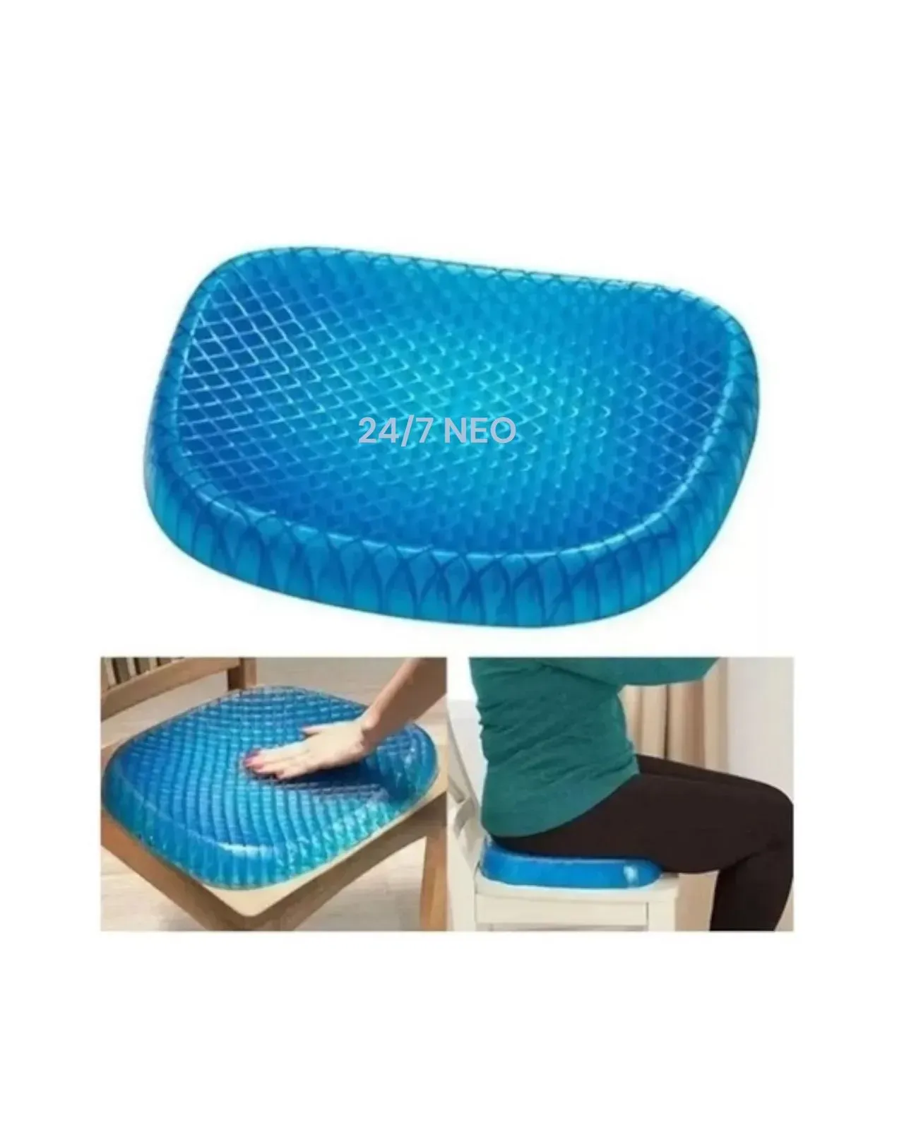 Cojin De Gel Silicona Ergonomico Flexible + Funda Protectora