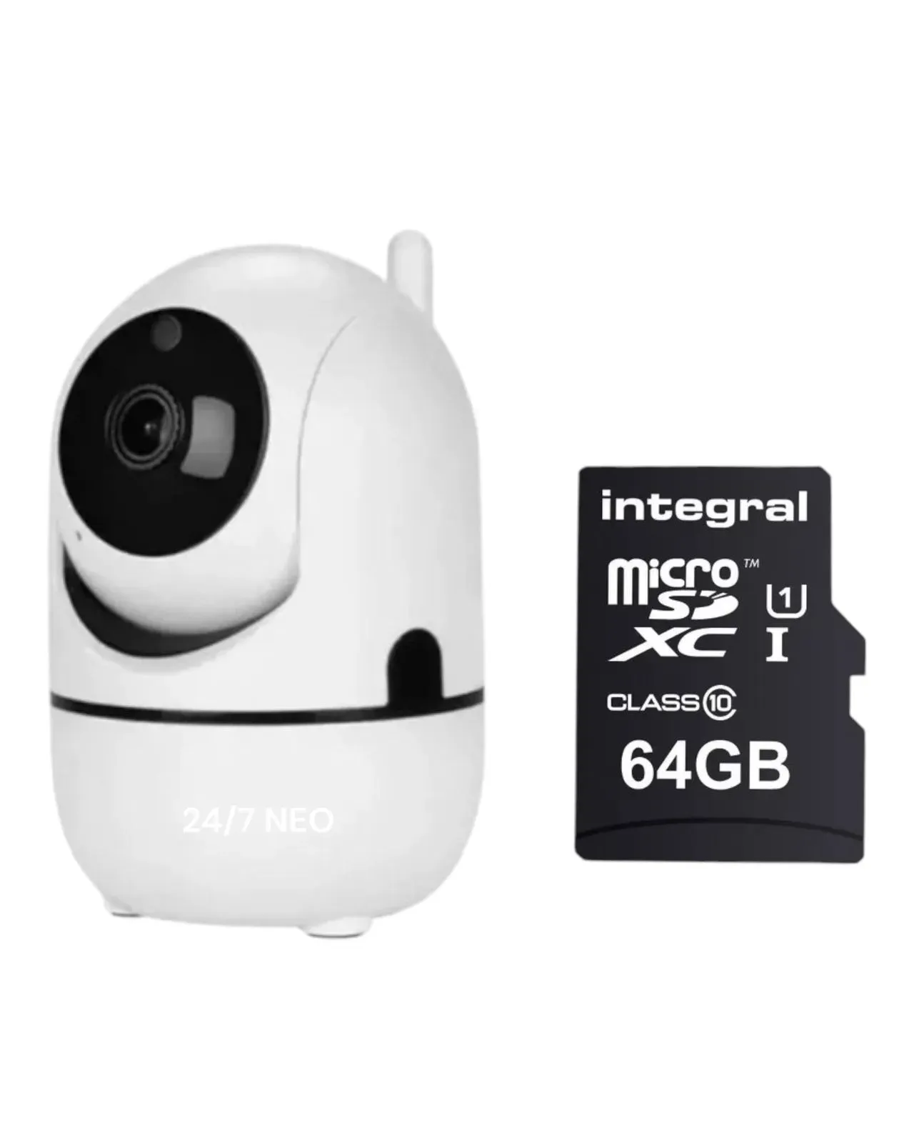 Camara Robotica 360° Wifi Vision Nocturna Fhd Cloud + Memoria 64Gb Original