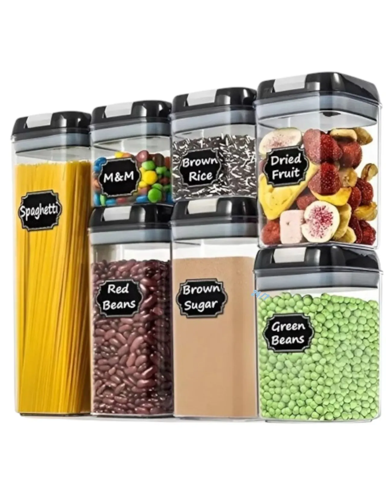 Set Organizador De Granos Para Cocina 7 Piezas