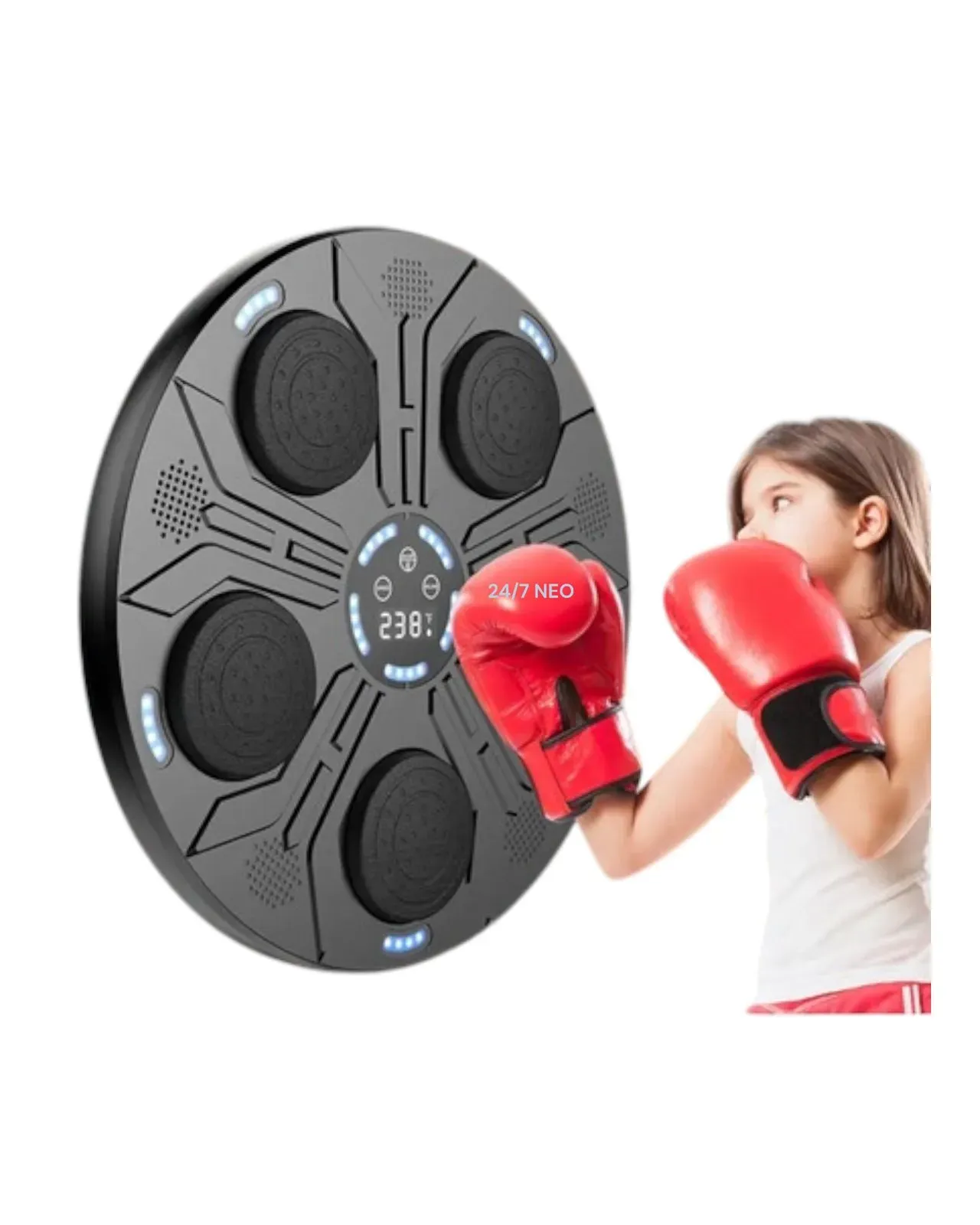 Maquina De Boxeo De Pared 9 Velocidades Con Pantalla Led