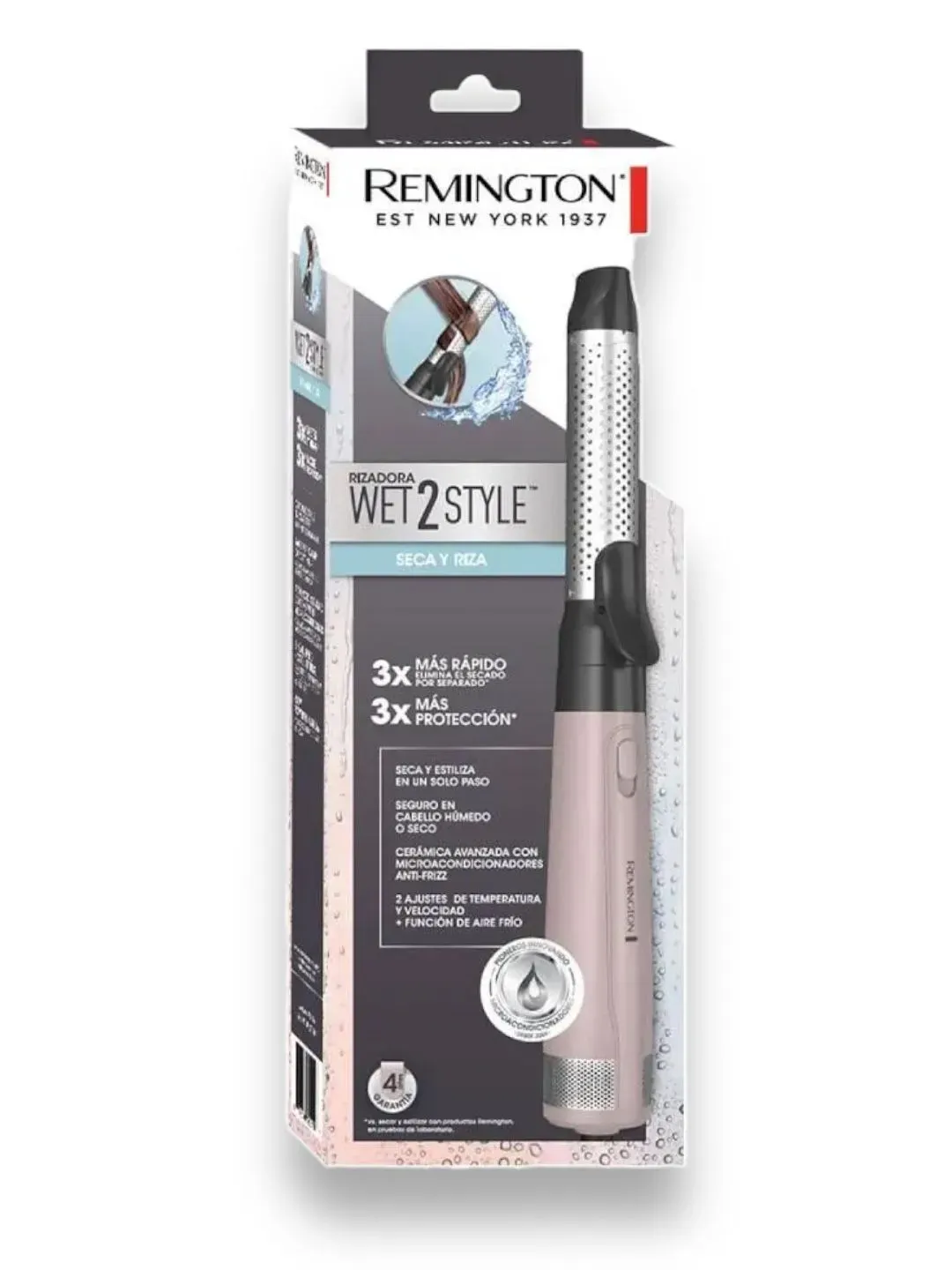 Rizador Remington Wet 2 Style Para Cabello Húmedo Y Seco Original