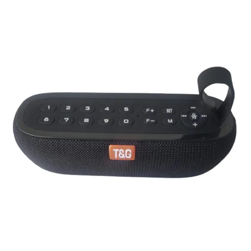 Parlante Reloj Radio Inalambrico Port?til T&G TG-177 Negro