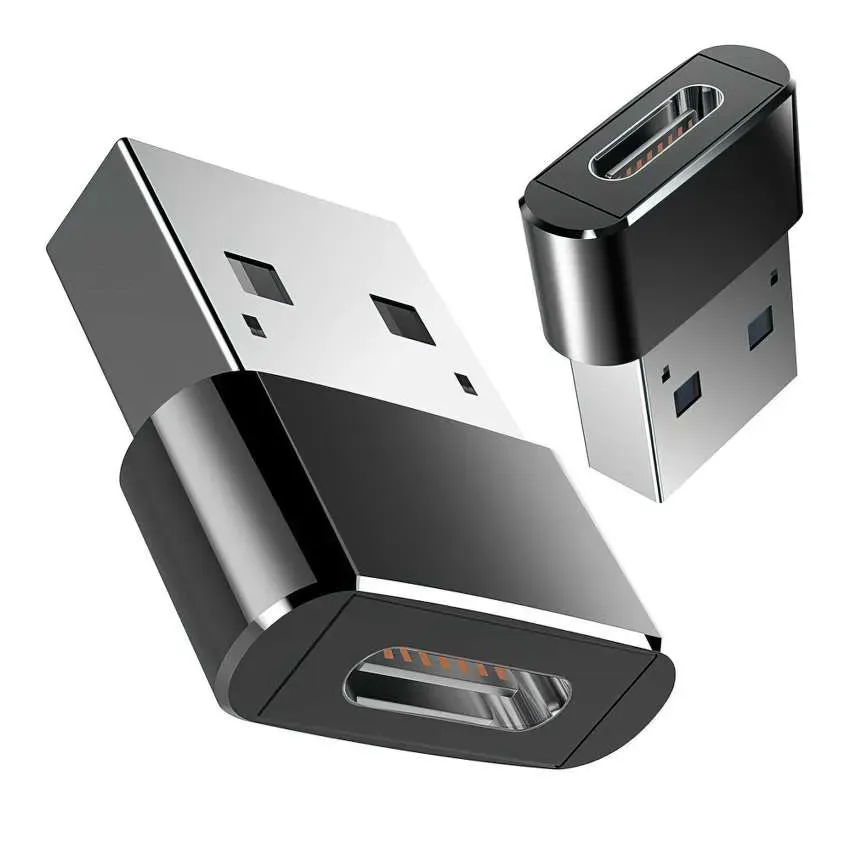 Adaptador Convertidor Tipo C Plano Hembra A Usb Macho Otg (6205)