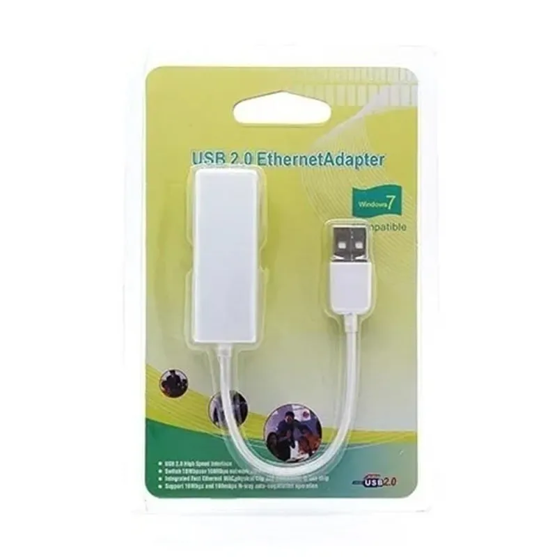 Adaptador USB 2.0 a Rj45 LAN Ethernet 10/100 Mbps Computador MST-1046G-8