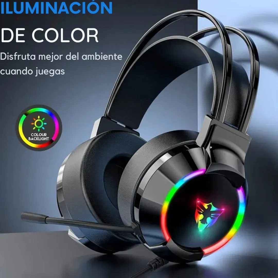 Audifonos Gamer Luz RGB  G 606