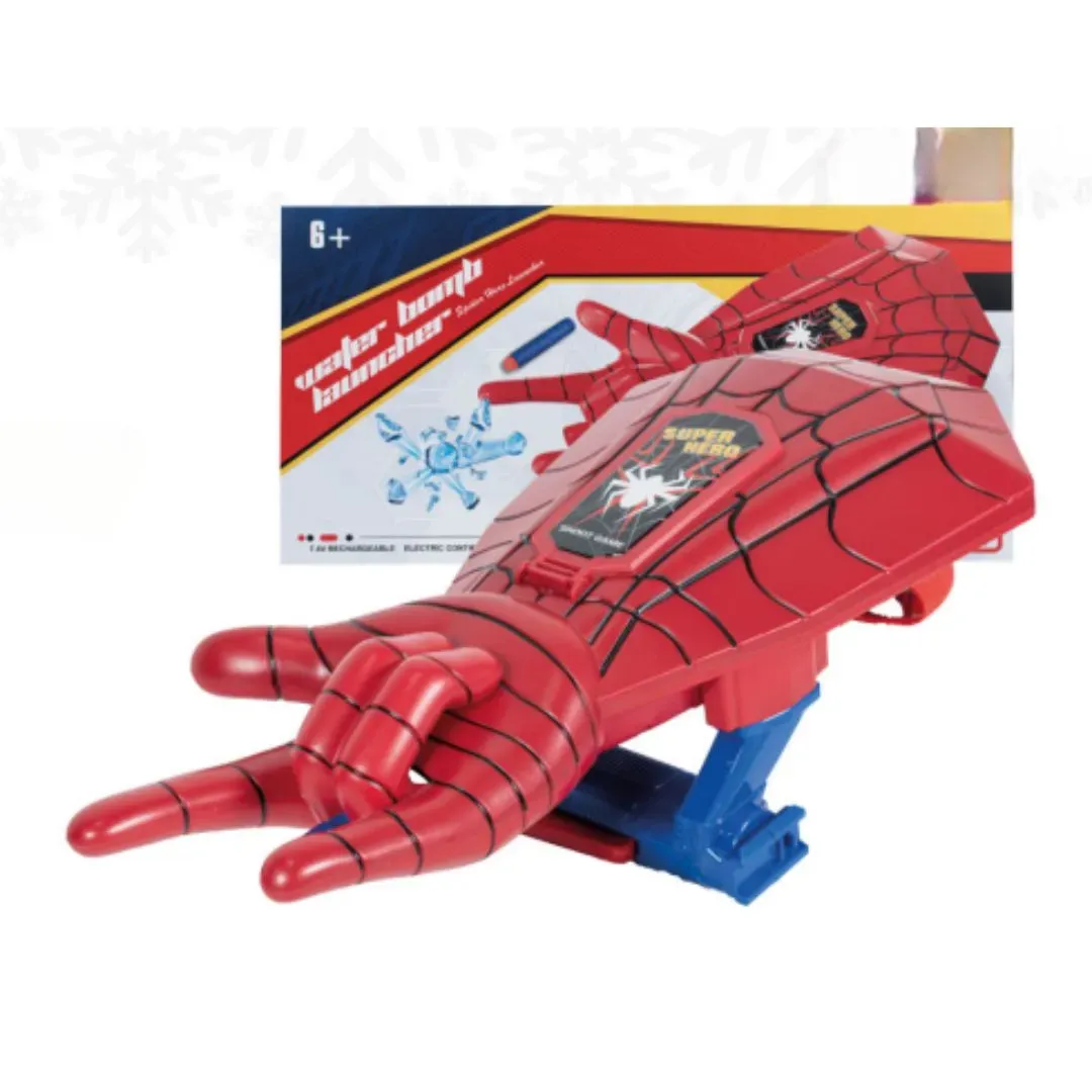 Guante Lanzador de Spiderman Dardos e Hidrogel Manual Para Niños