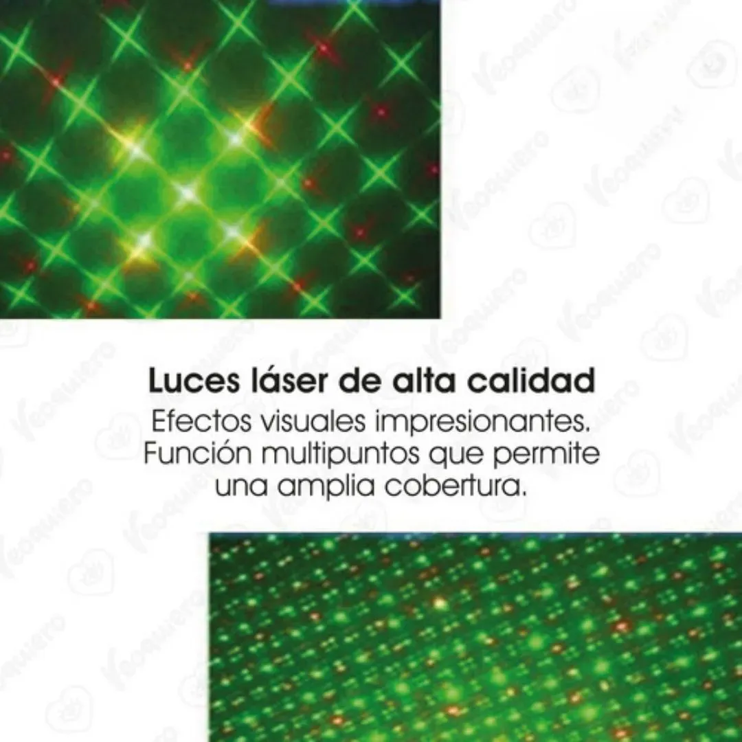 Mini Proyector De Luz Láser Efecto De Lluvia Luces Rítmicas