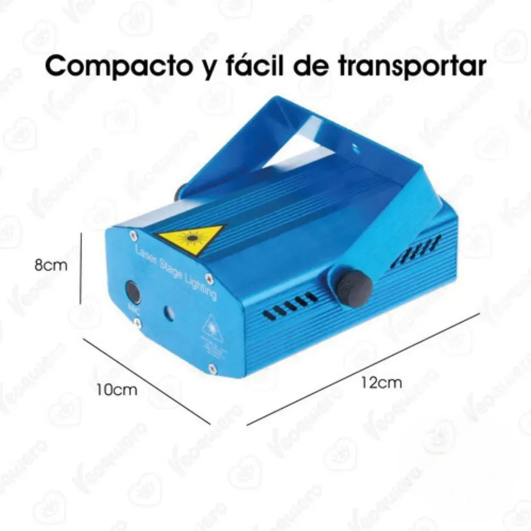 Mini Proyector De Luz Láser Efecto De Lluvia Luces Rítmicas