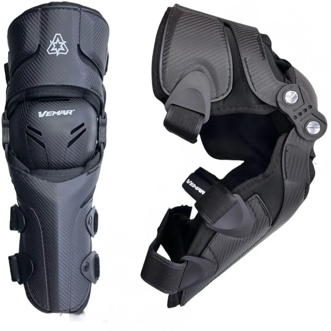 Rodilleras Ajustables De Protección Unisex Para Motociclistas