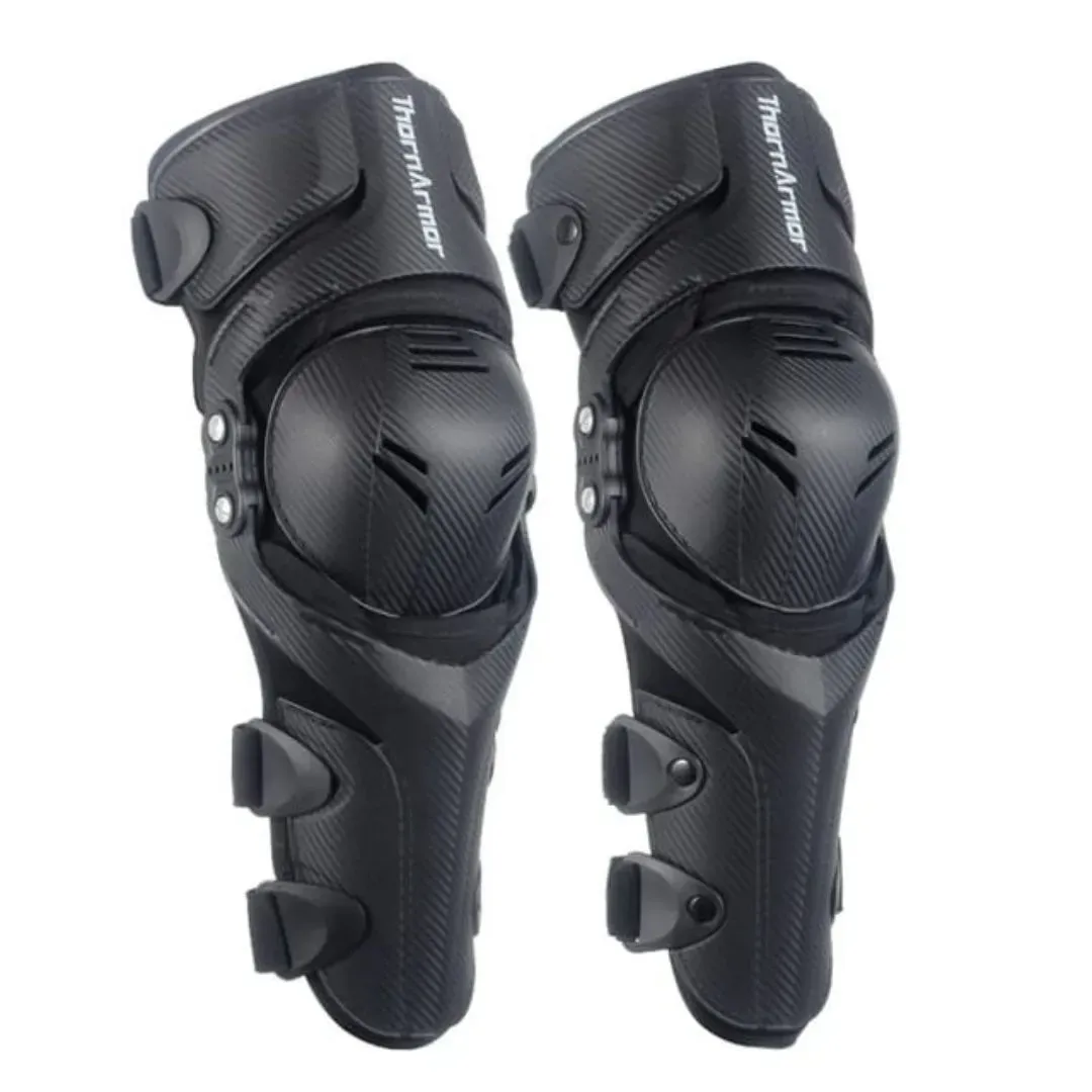 Rodilleras Ajustables De Protección Unisex Para Motociclistas