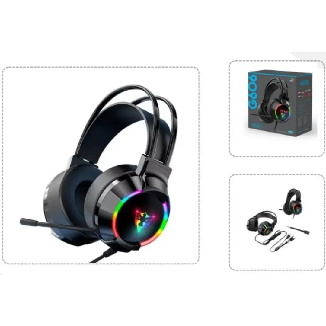 Audifonos Gamer Luz RGB  G 606