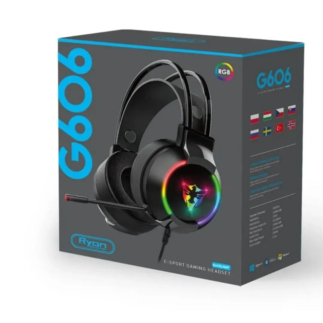 Audifonos Gamer Luz RGB  G 606