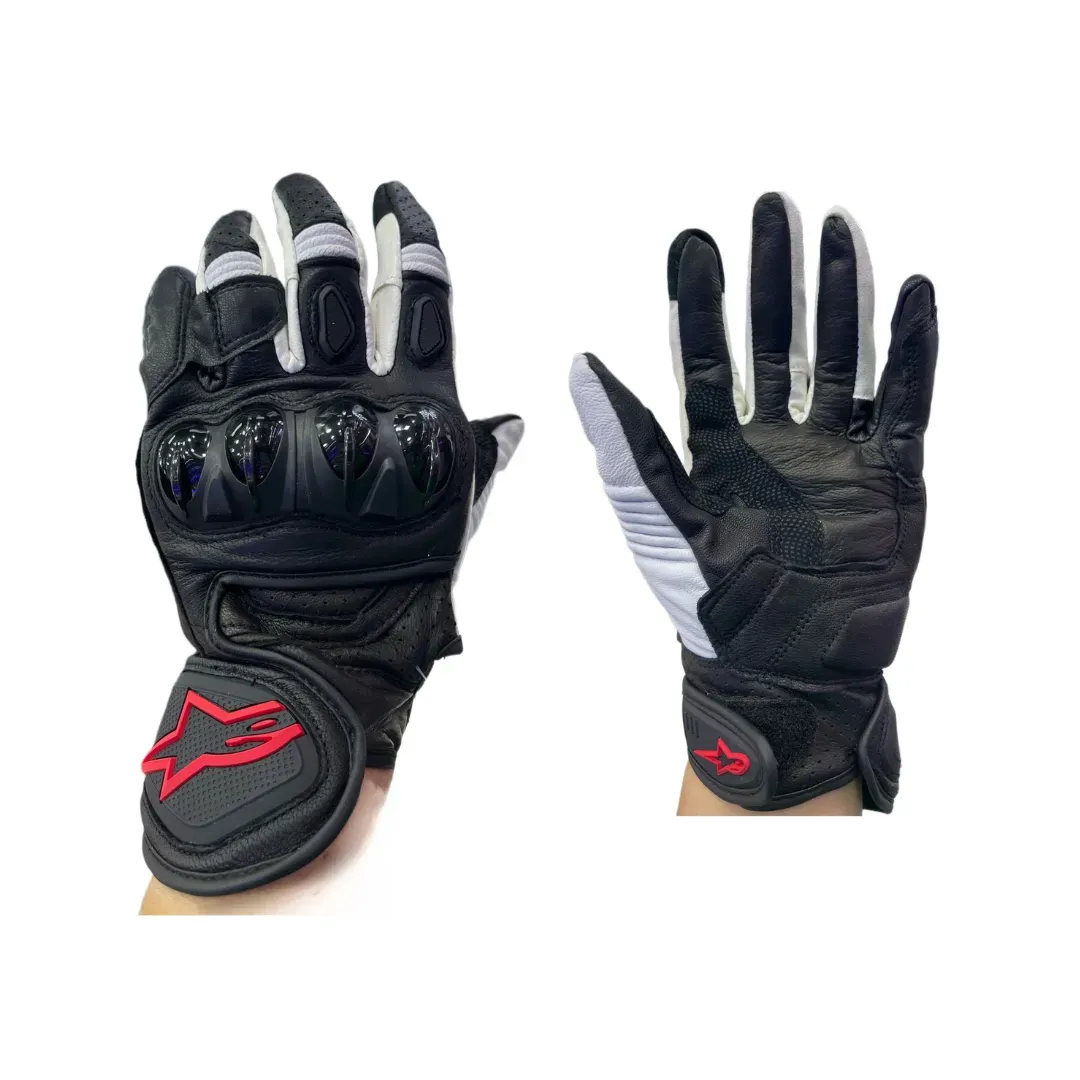 Guantes Alpin Caña Media Negro Proteccion Moto