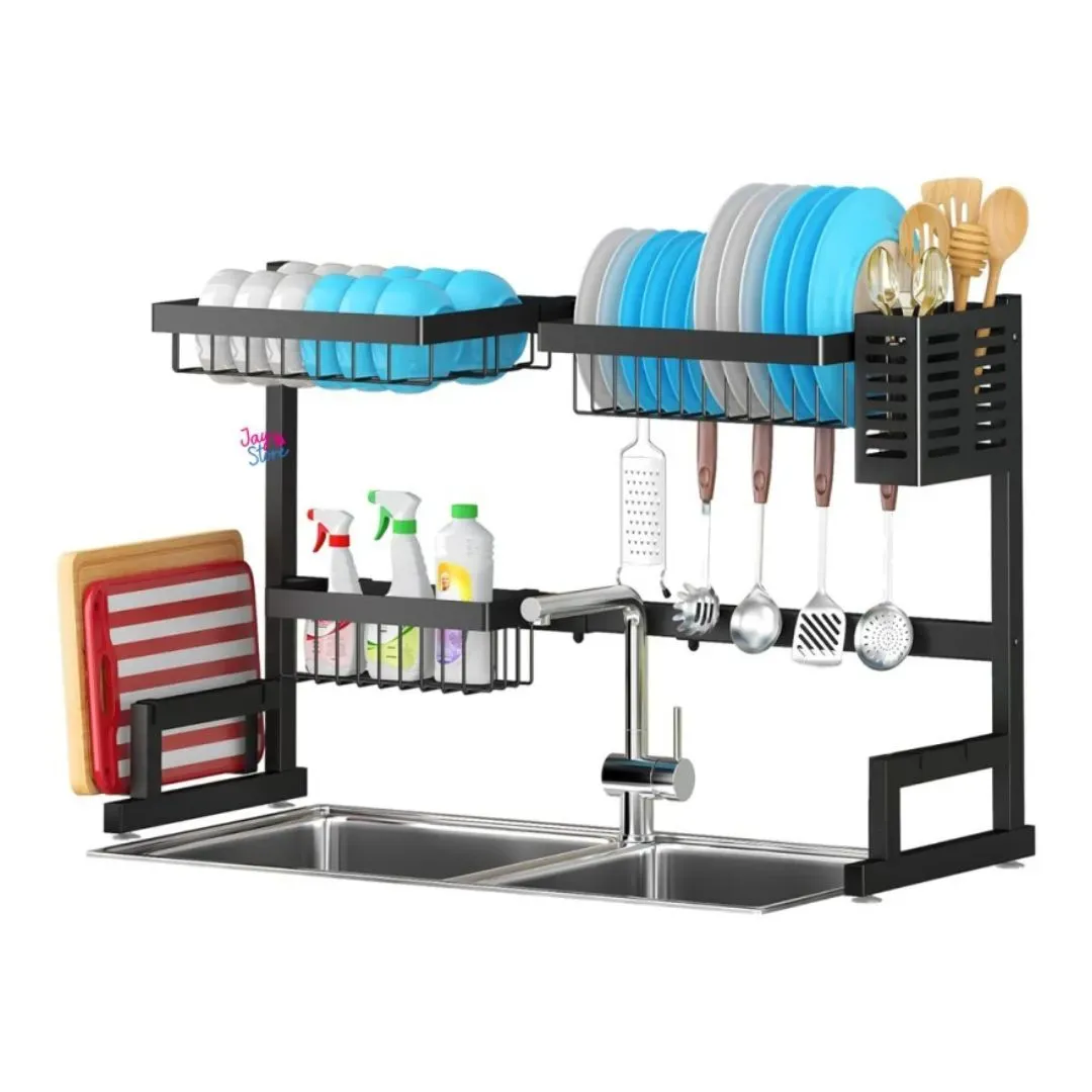 Organizador Seca platos 65cm Estante para Loza y Utensilios de Cocina