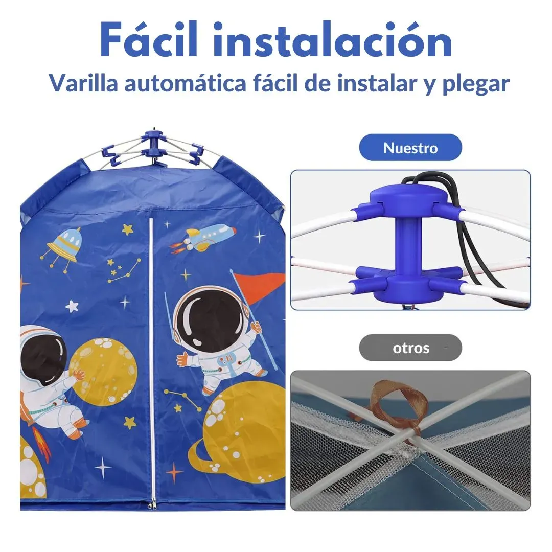 Carpa Juegos Infantil Espacio Privado y Portátil Niños Automática