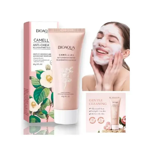 Jabón Limpiador Facial Antioxidante Esencia De Camelias Bioaqua