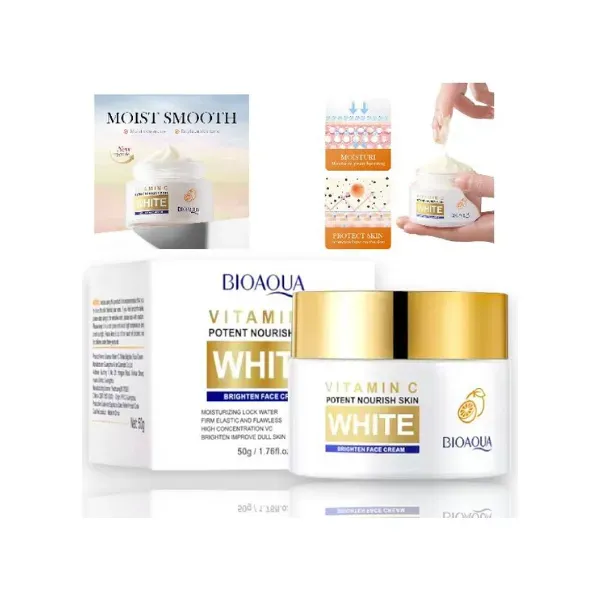 Crema Facial Hidratante Blanqueadora De Vitamina C Bioaqua Original 