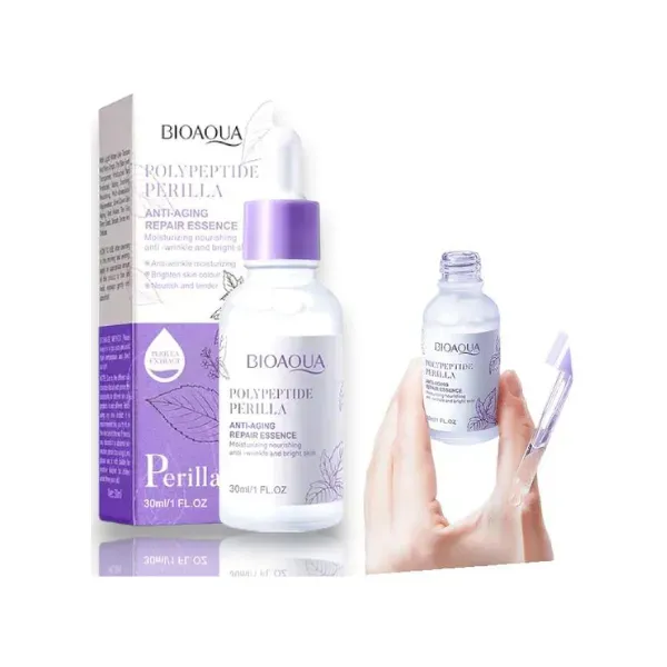 Kit Hidratante Facial Perilla Y Polypeptidos Bioaqua ( Incluye Loción, Jabón, Crema,Sérum, Emulsión y Mascarilla)