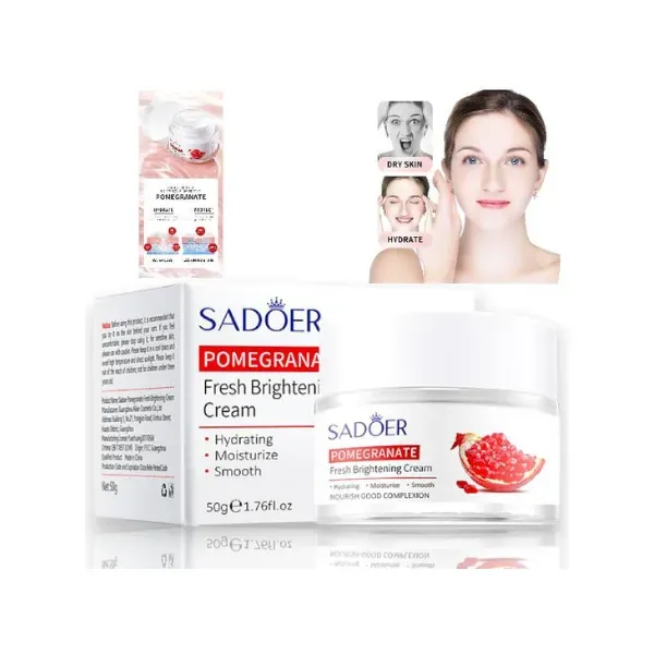 Crema Facial Hidratante Pomegranate Sadoer