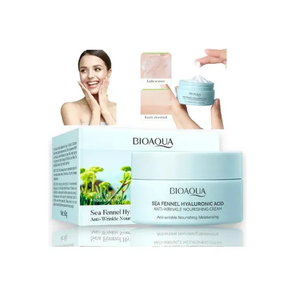 Crema Facial Hidratante De Acido Hialuronico Hinojo Marino Bioaqua Original