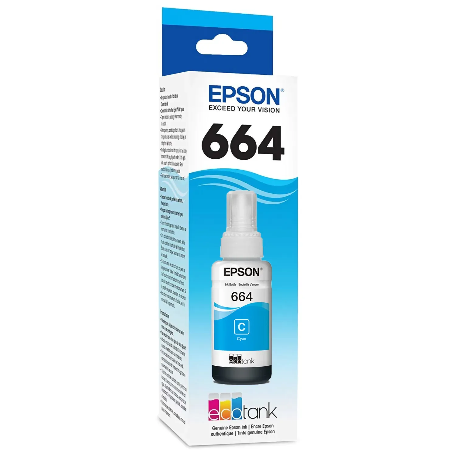 Bote de Tinta 664 Epson Original Cian