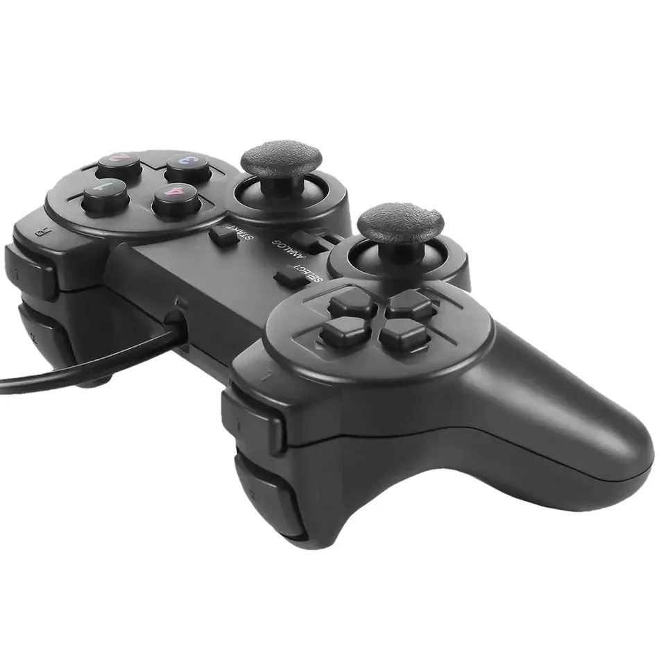 Combo x2 Control Gamepad Joystick USB para PC Negro