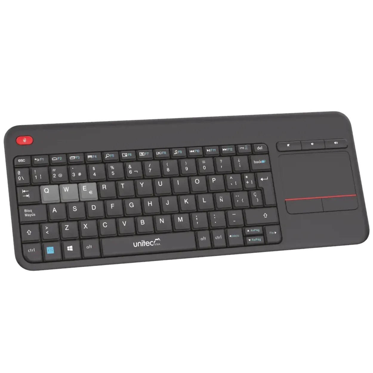 Teclado Inalámbrico con Touchpad  Unitec W001 