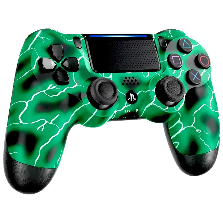 Control AAA para PS4 con DualShock 4 J&R Verde Eléctrico