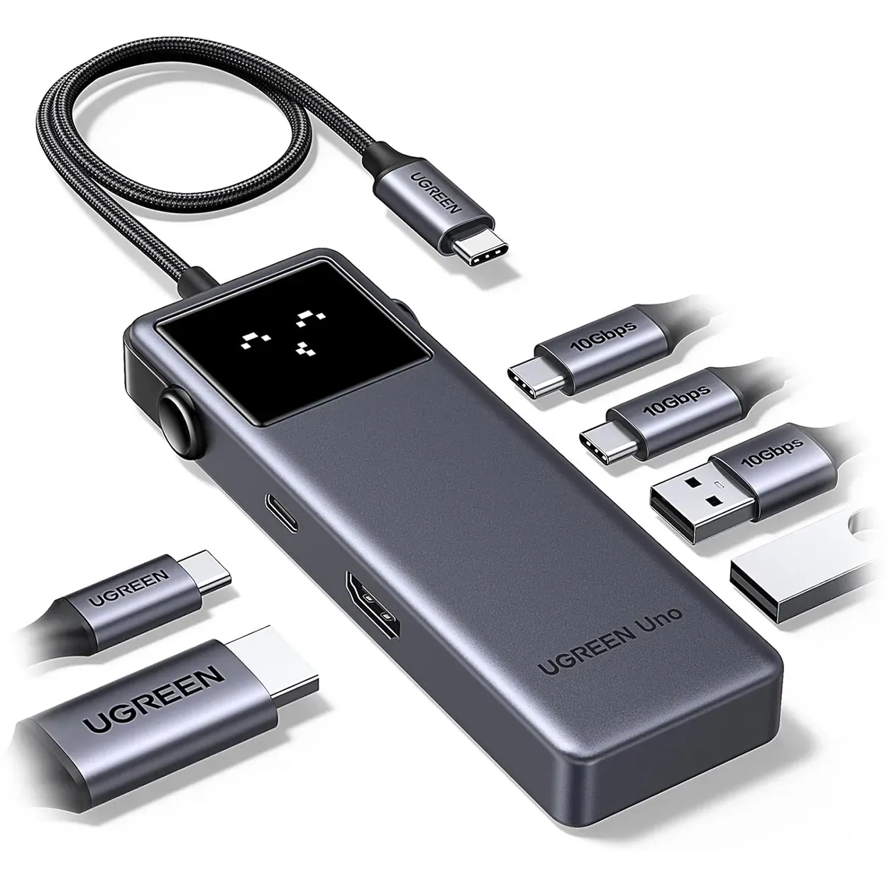 Hub USB-C a x3 USB-C + x2 USB-A 3.0 + x1  HDMI 4K 60 Hz Ugreen Uno