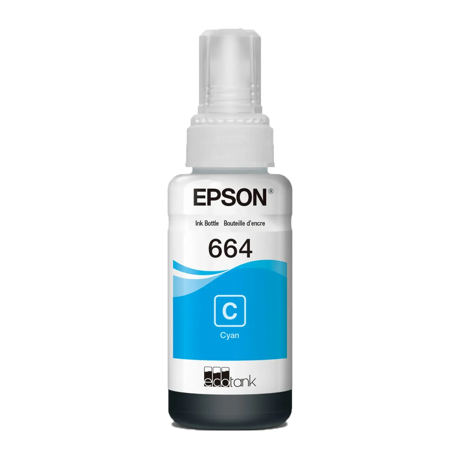 Bote de Tinta 664 Epson Original Cian