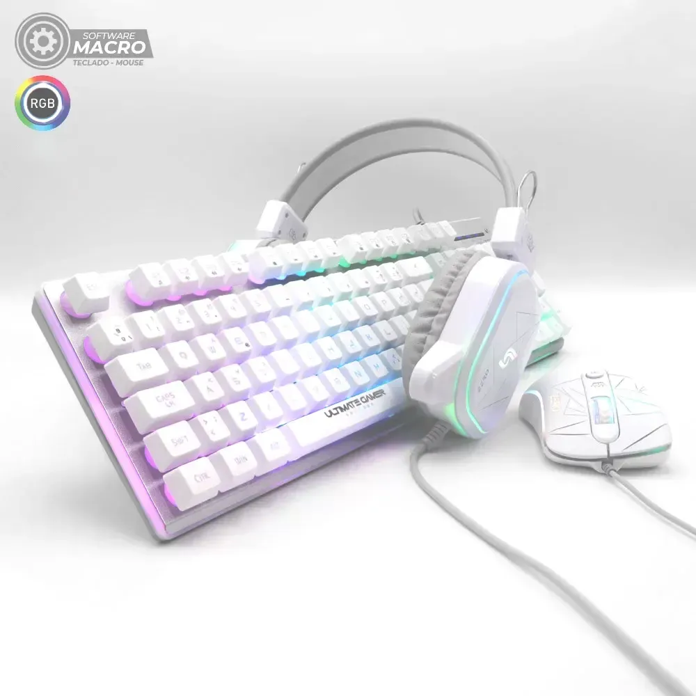 Combo Teclado Mouse Y Diadema Gamer J&R CTMGKR-016